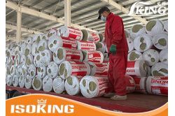 ISOKING Mineralwool 100mm Roll Loading in Truck for Vietnam