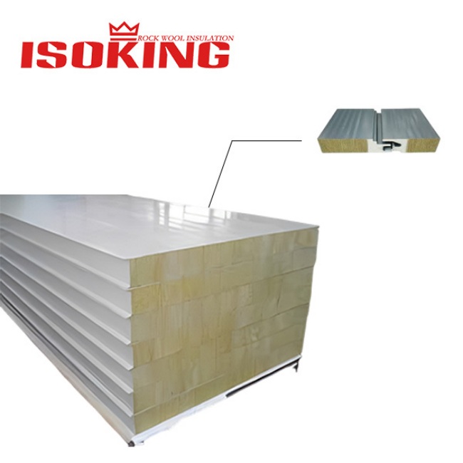 ISOKING™ Color Steel PU Sealed Mineral Wool Waterproof Sandwich Panel