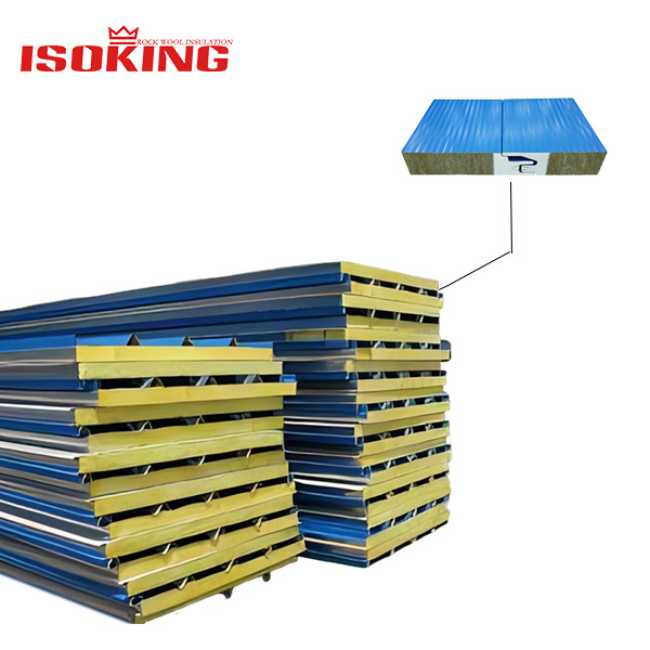 ISOKING™ Cold Room PU Edge Sealing Color Steel Mineral Wool Sandwich Panel