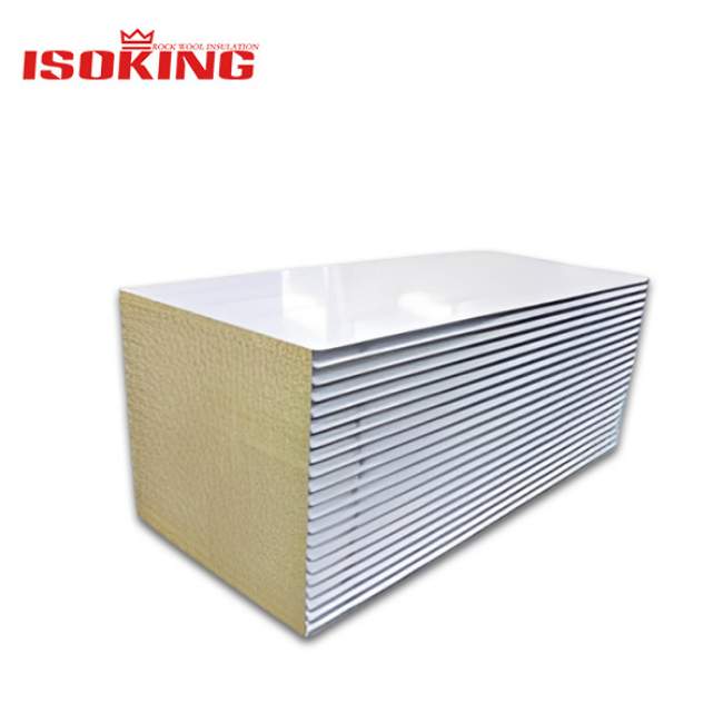 ISOKING™ 100mm Class A fireproof cleanroom mineral wool sandwich panel