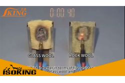 Which has better fire resistance, glass wool or rock wool?