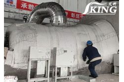 Thermal insulation repair of steam turbine body of Fuyuan biomass thermal power plant ended successfully